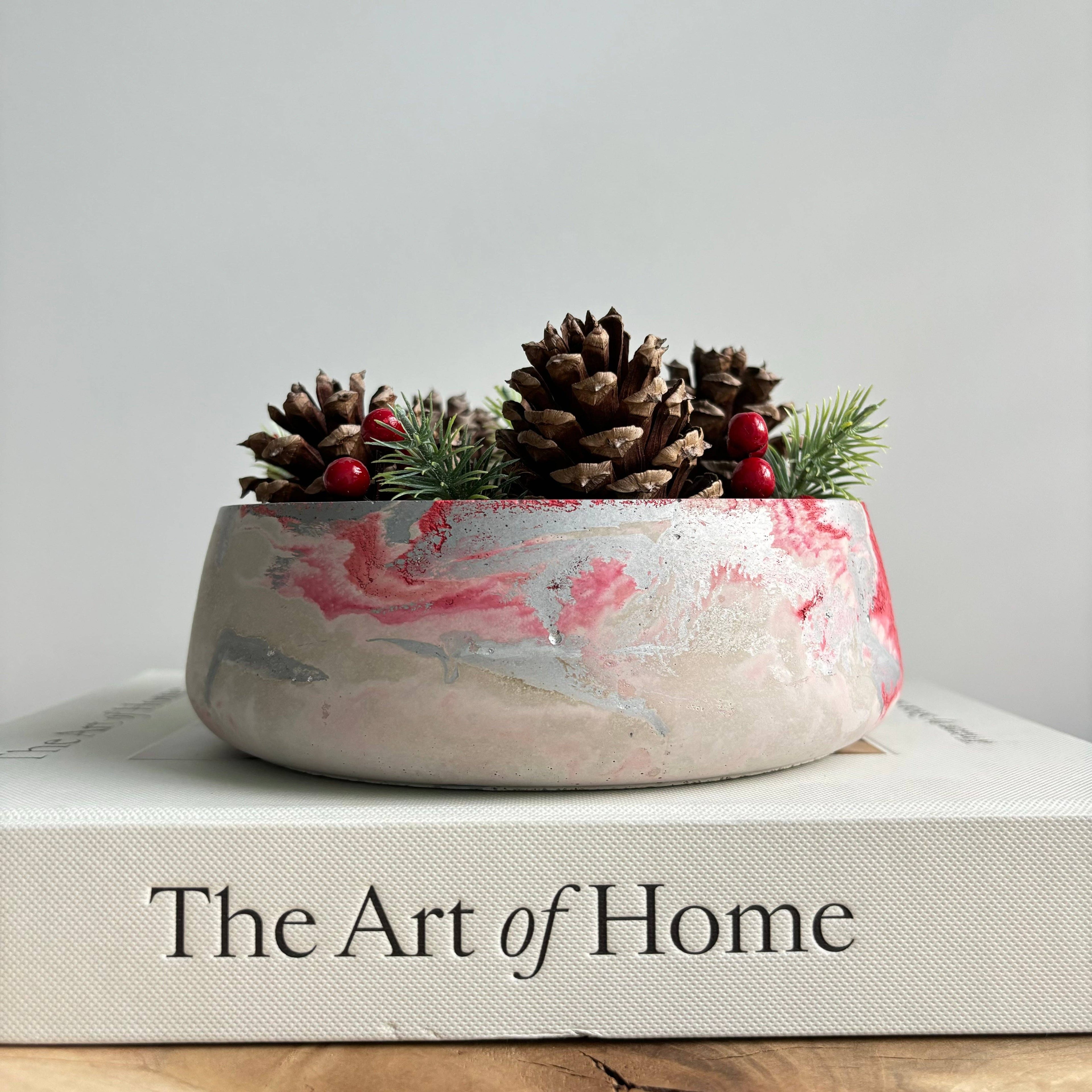 Daza - Decorative Concrete Bowl | Centerpiece Bowl