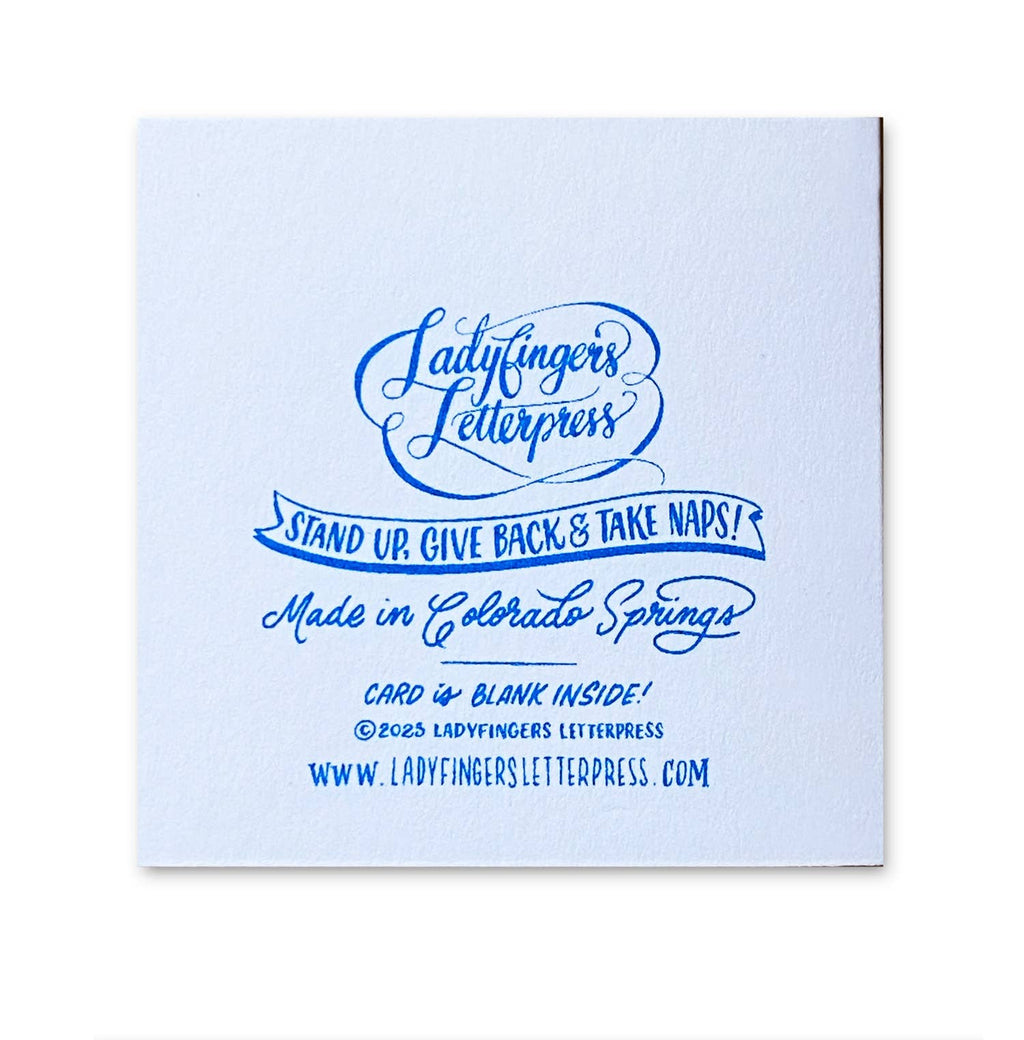 Lucky Duck Risograph Tiny Card