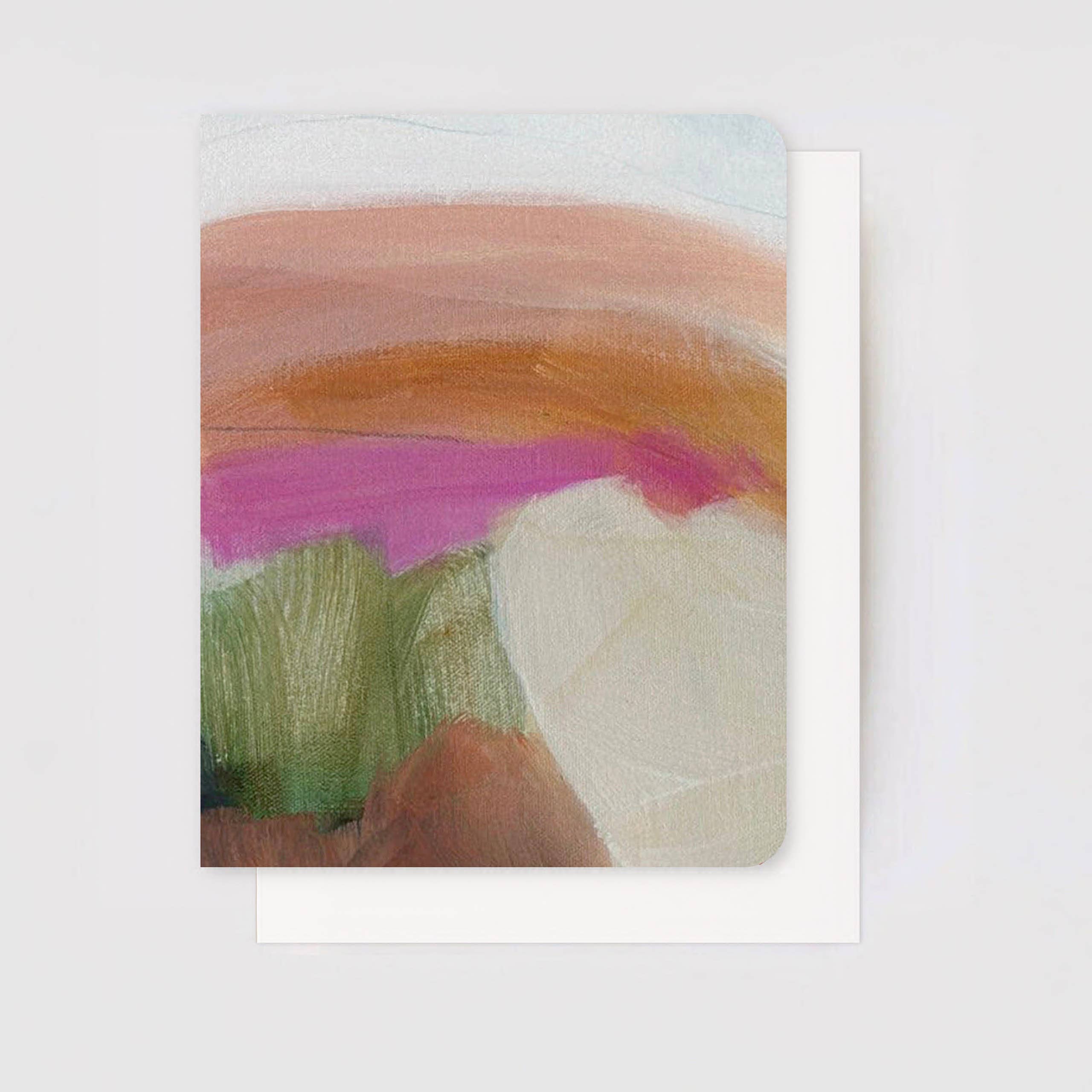 Earth-Toned Abstract Art Card Set – Stone & Sky (5 Cards)