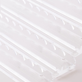 20" Clear Acrylic Scalloped Mahjong Rack & Pushers | Premium American Mahjong Rack Set