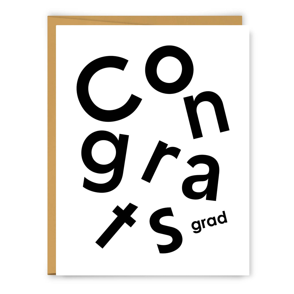 Congrats Grad Scandi Graduation Greeting Card