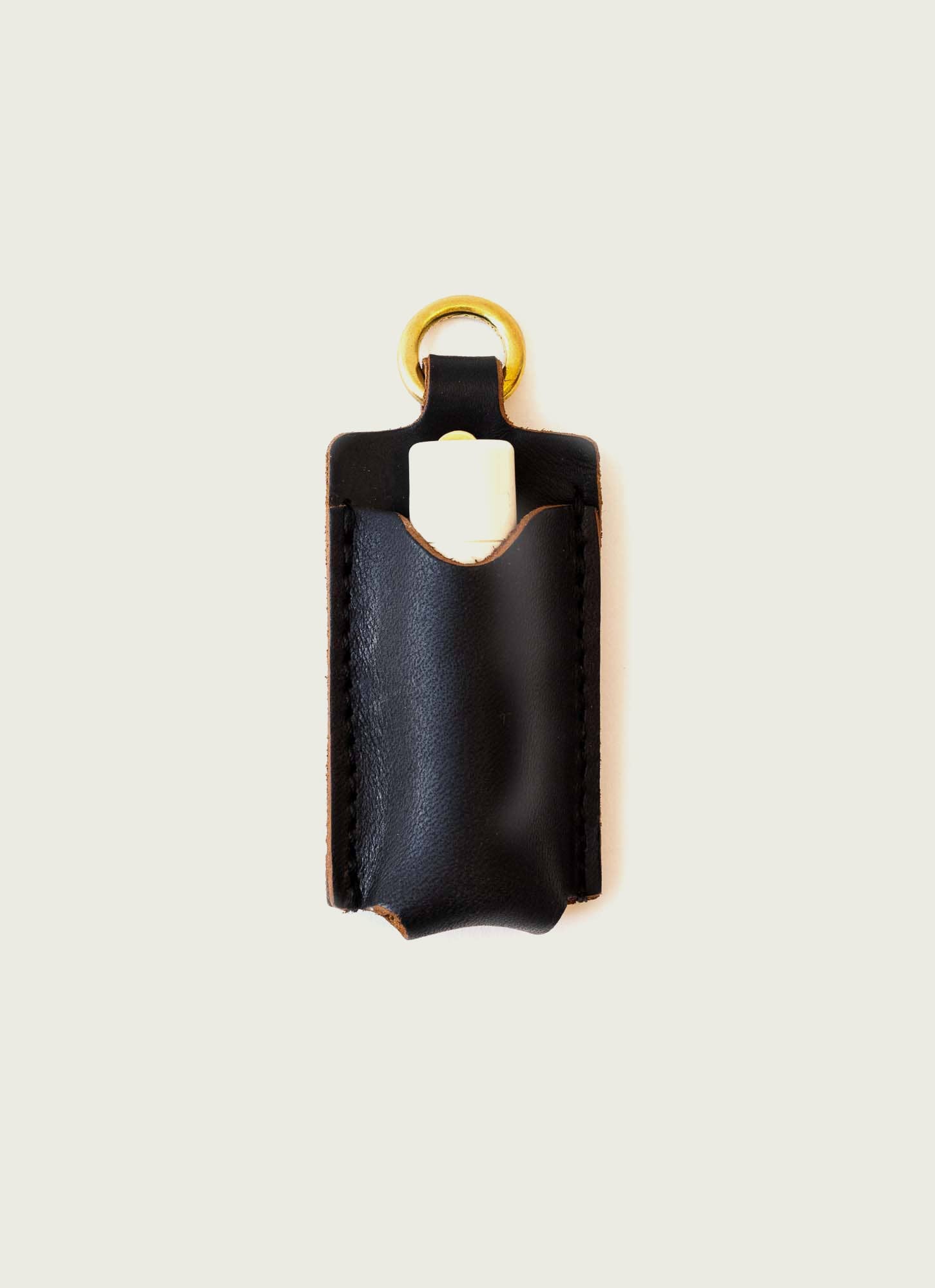 Full-Grain Leather Lip Balm Holder