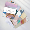 Earth-Toned Abstract Art Card Set – Stone & Sky (5 Cards)