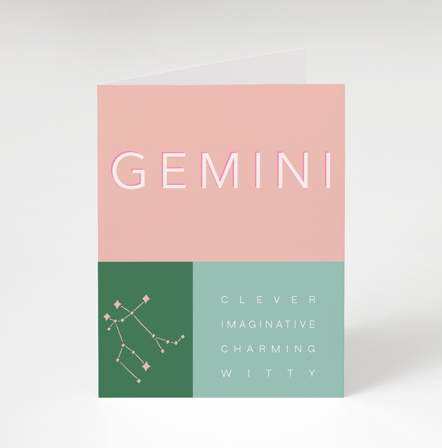 Gemini Zodiac Card