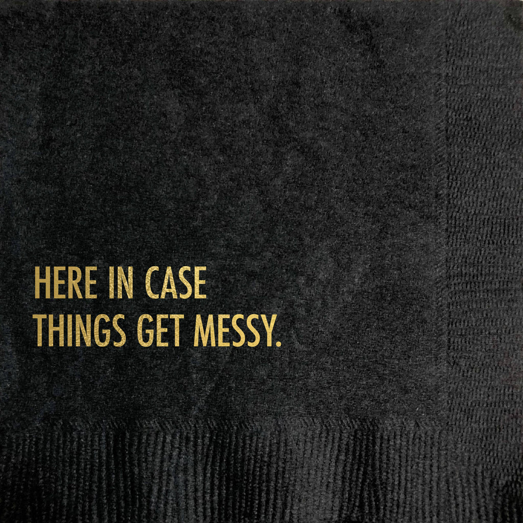 Get Messy - Funny Cocktail Napkin