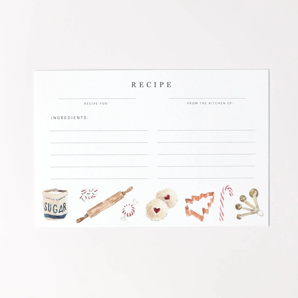 Christmas baking recipe cards