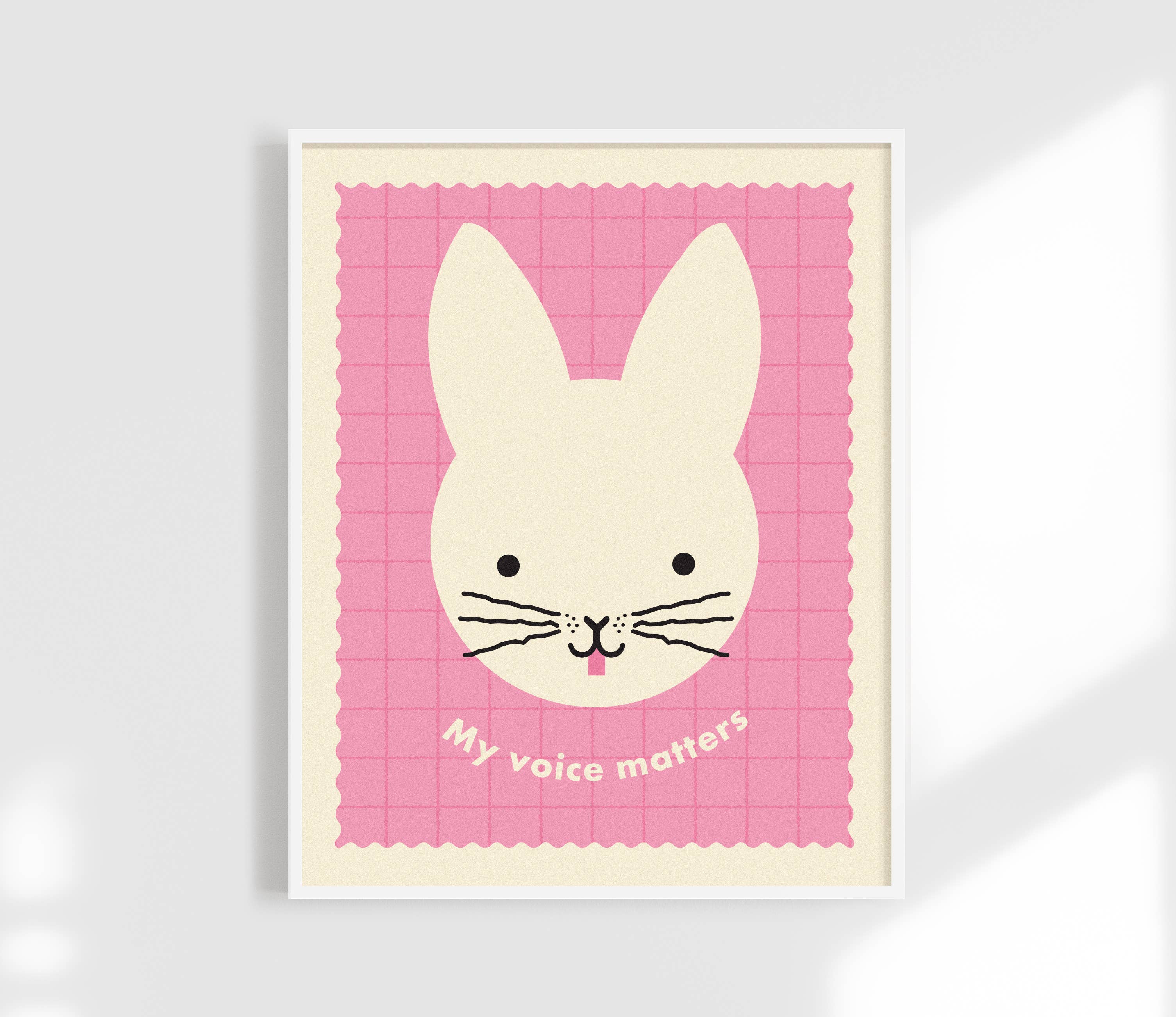 My Voice Matters Print  - Kids Animal Affirmation Art