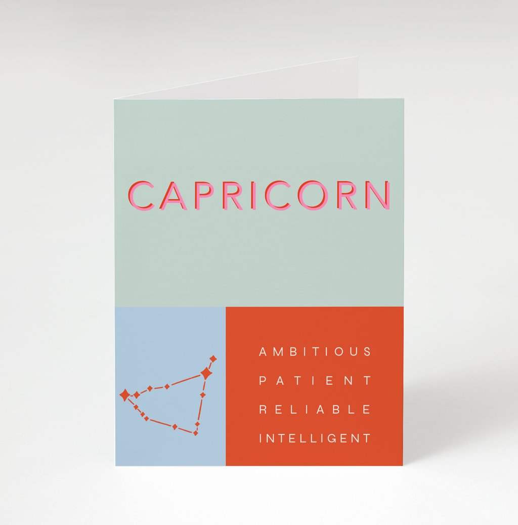 Capricorn Zodiac Card