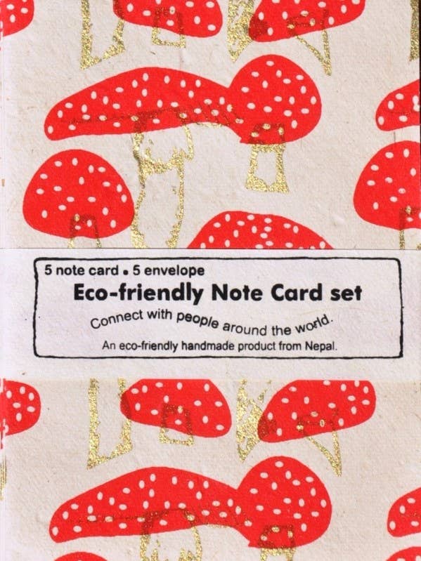 Stat A2 Mushroom, red/gld on crm