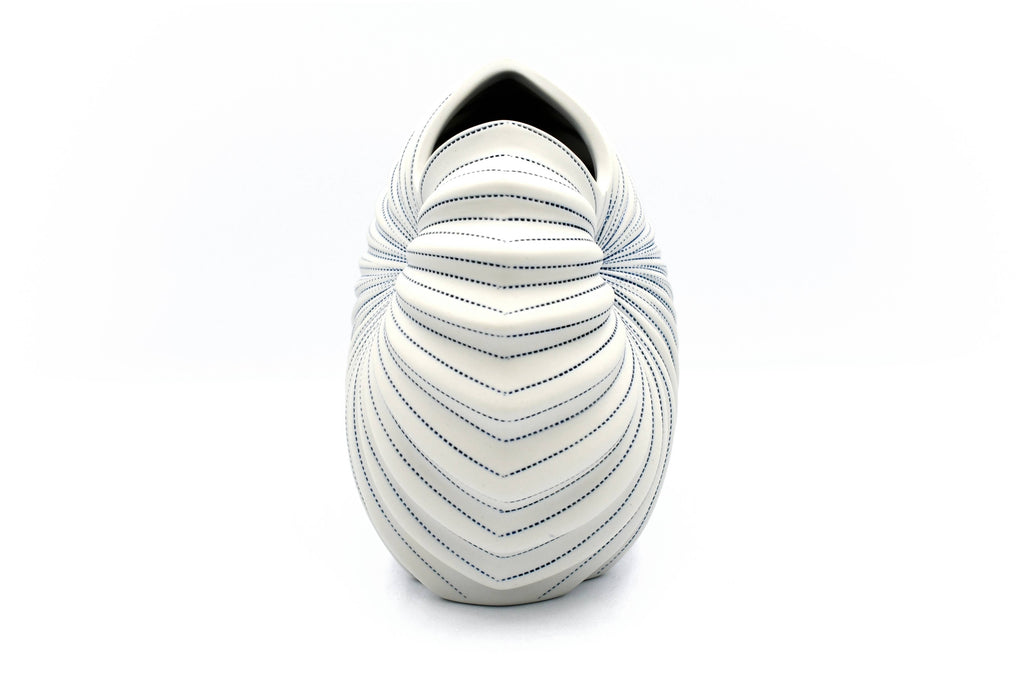 1279W26 Palm M-Handcrafted Porcelain Vase