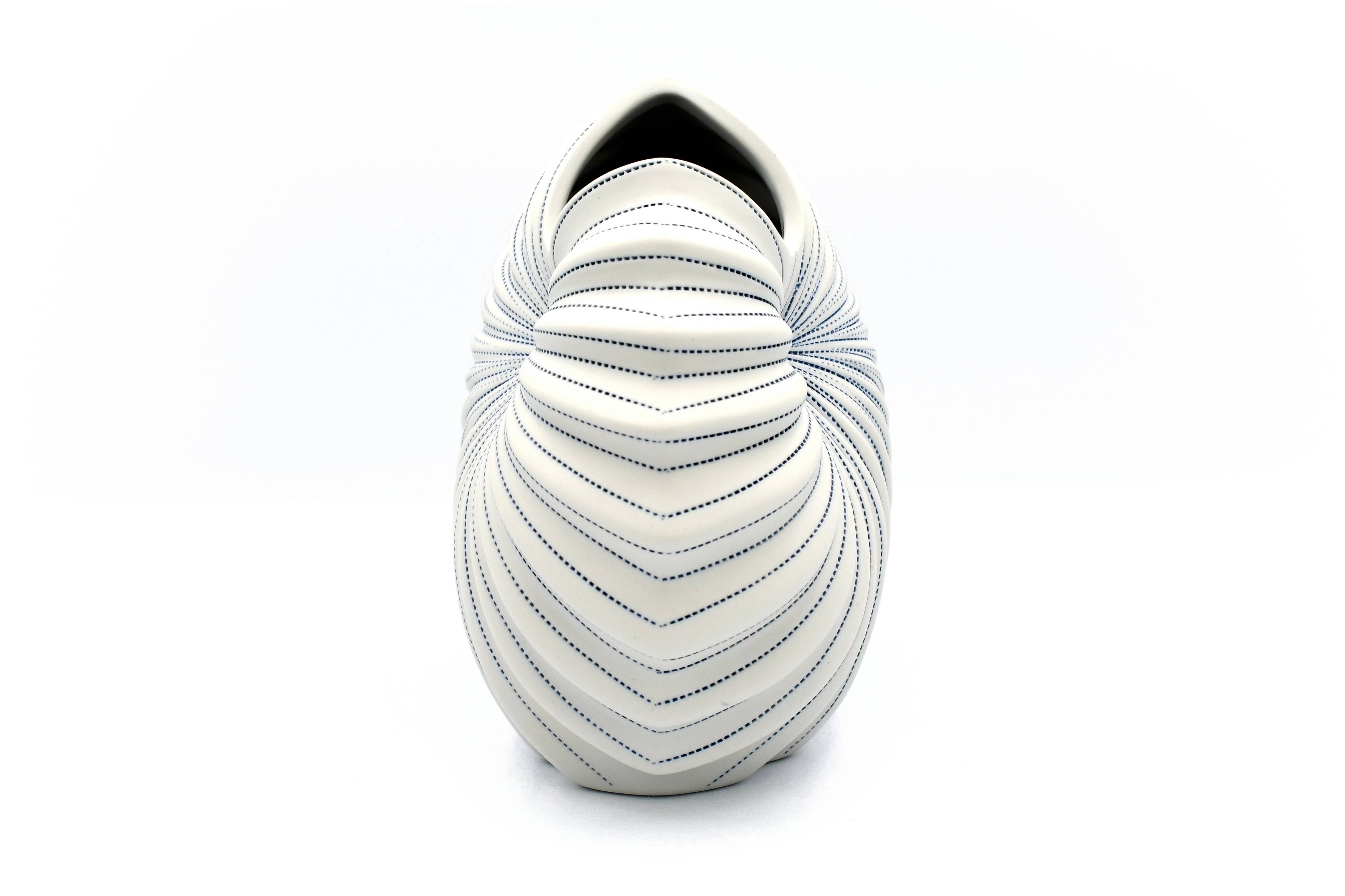 1279W26 Palm M-Handcrafted Porcelain Vase