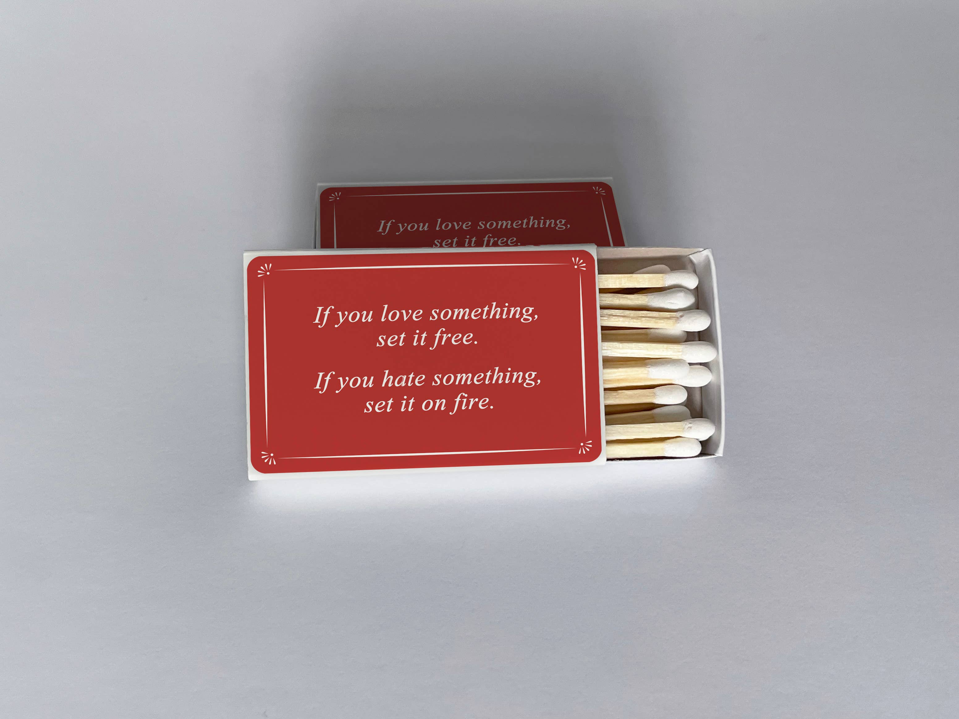 If You Love Something, If You Hate Something Red Matchbook