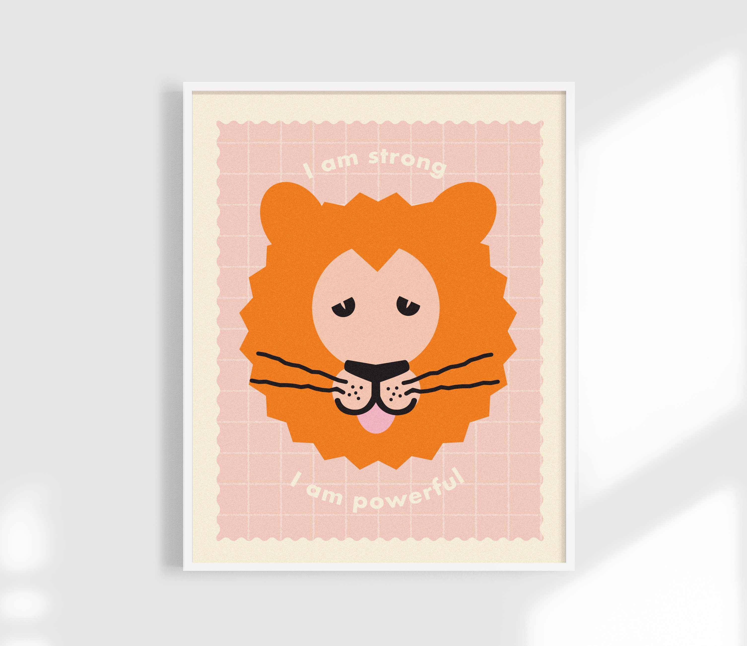 I Am Powerful Print -  Kids Affirmation Animal Art