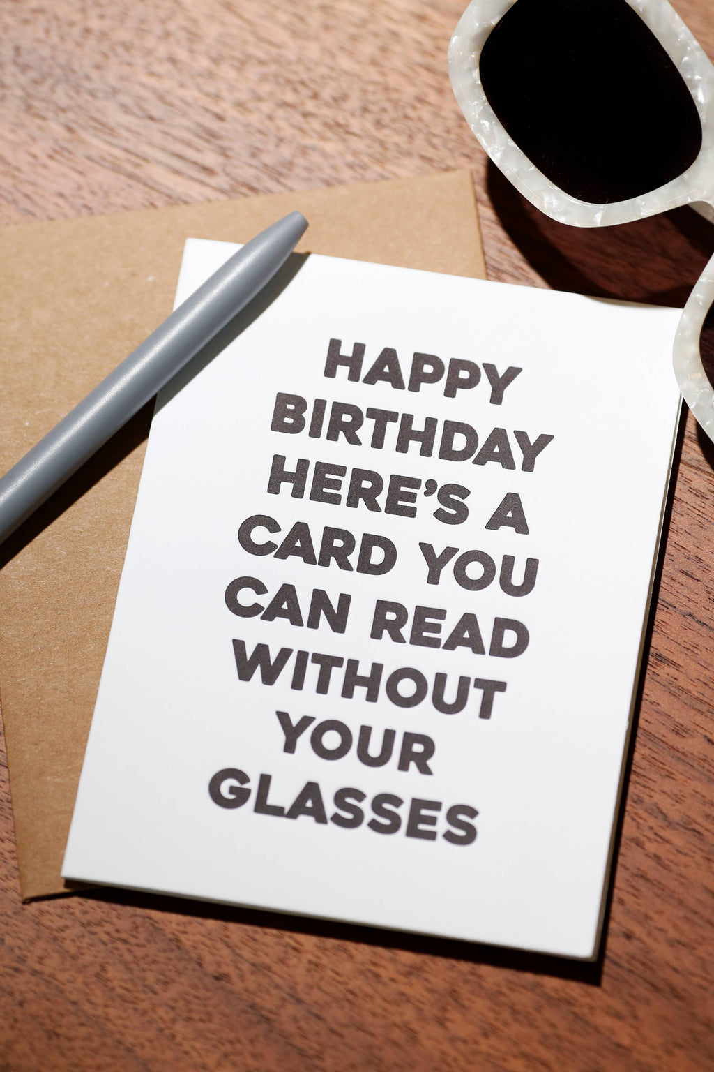 Glasses Funny Greeting Card - Birthday Humor