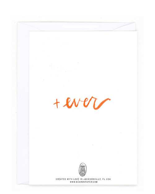 "Me + You Forever" Greeting Card