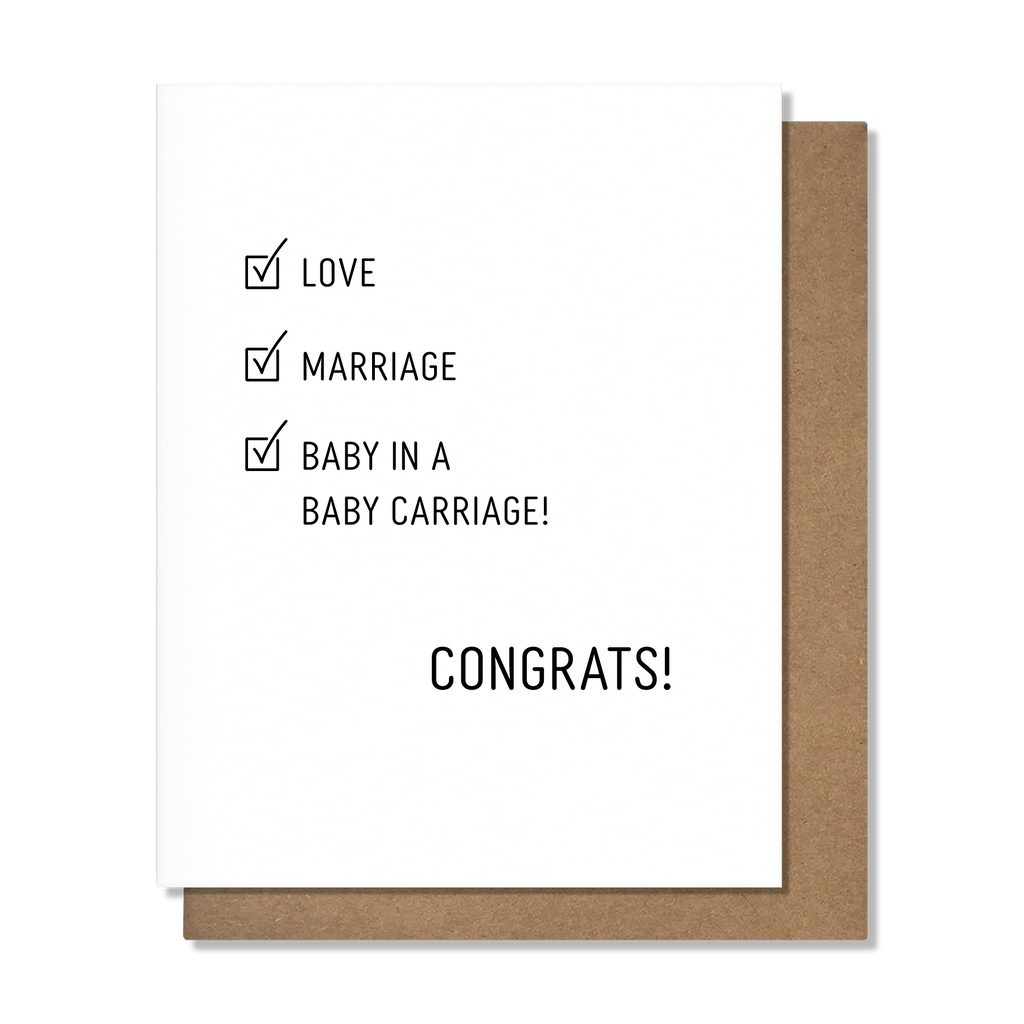 Baby Checklist - Baby Card