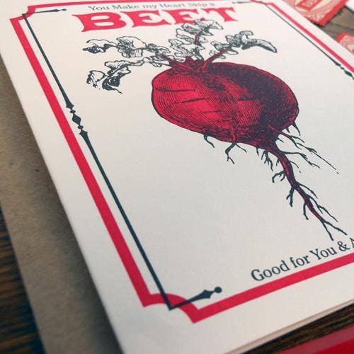 Vintage Beet Seed Pack Card
