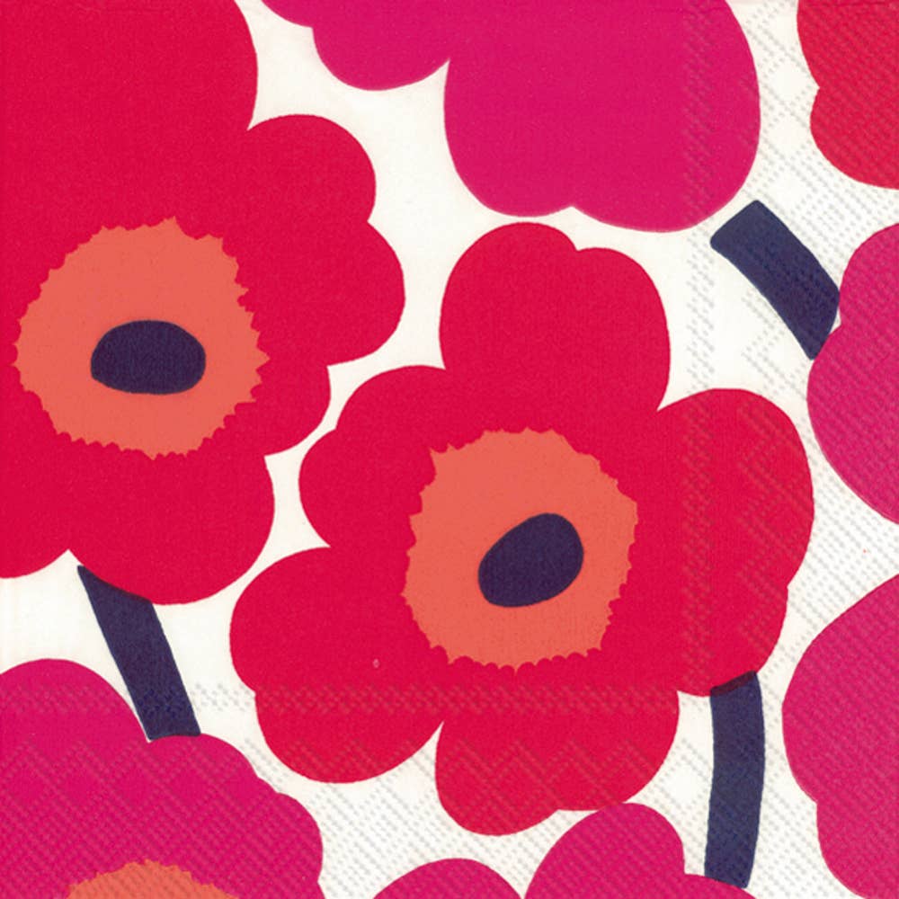 Paper Lunch Napkins 20 Count Marimekko Unikko Red