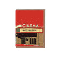 Movie Theater Christmas Greeting Card - Solo