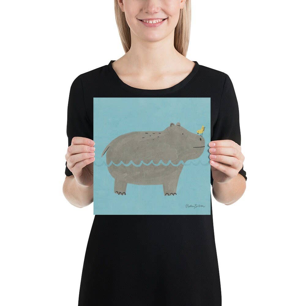 Hippo Art Print