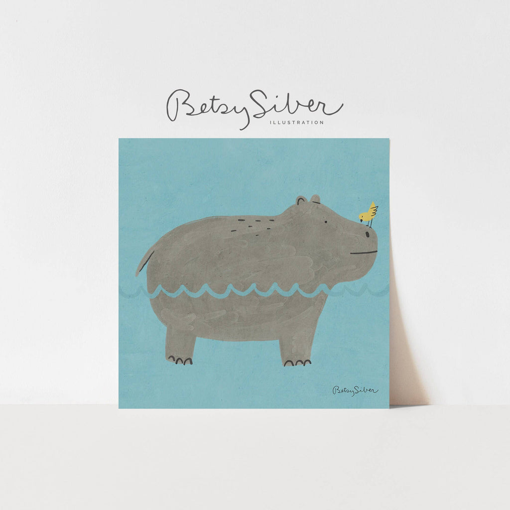 Hippo Art Print