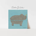 Hippo Art Print