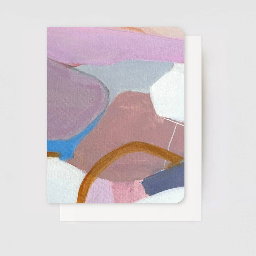 Earth-Toned Abstract Art Card Set – Stone & Sky (5 Cards)