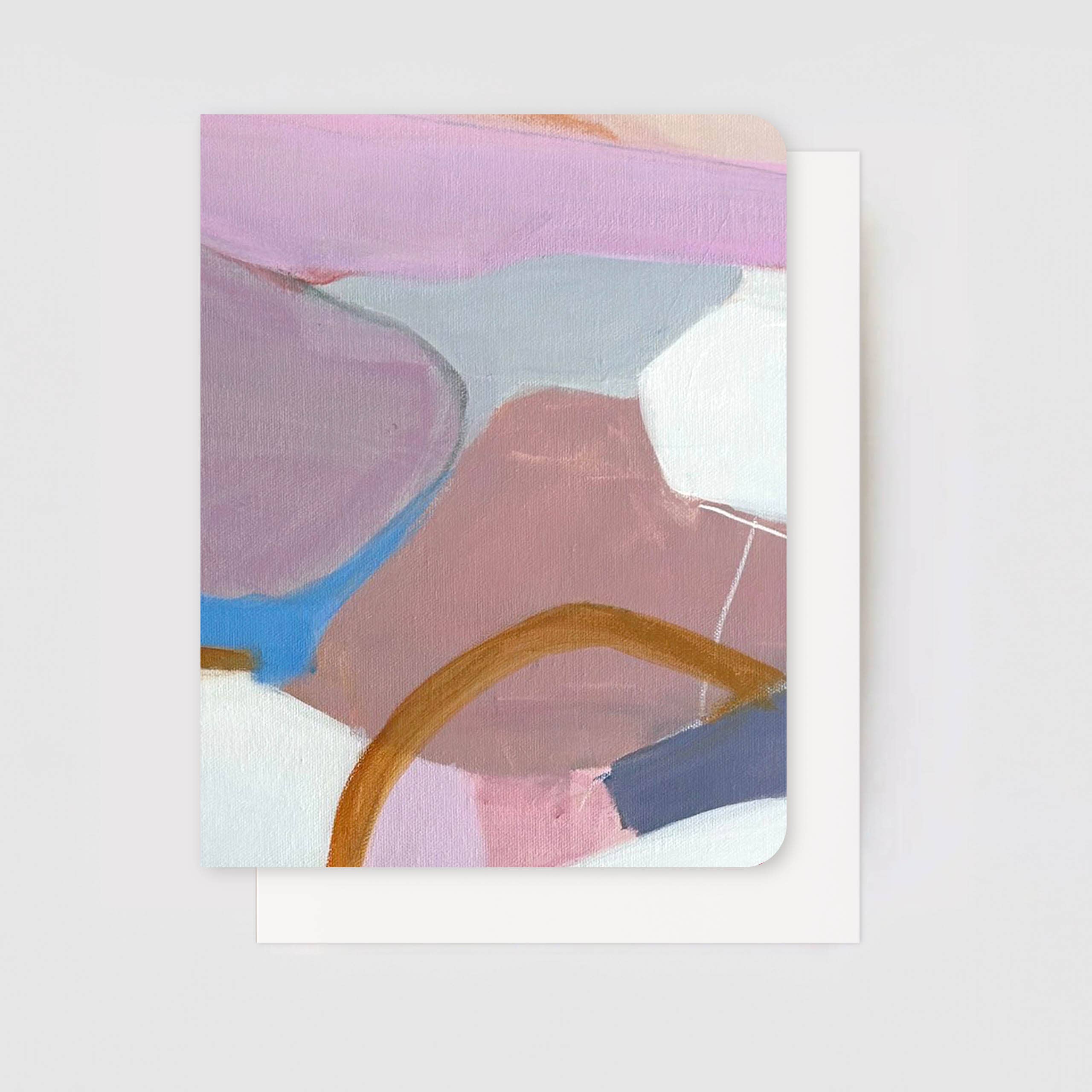 Earth-Toned Abstract Art Card Set – Stone & Sky (5 Cards)