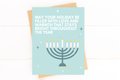 Sweet Hanukkah Card Love and Warmth All Year Menorah Card