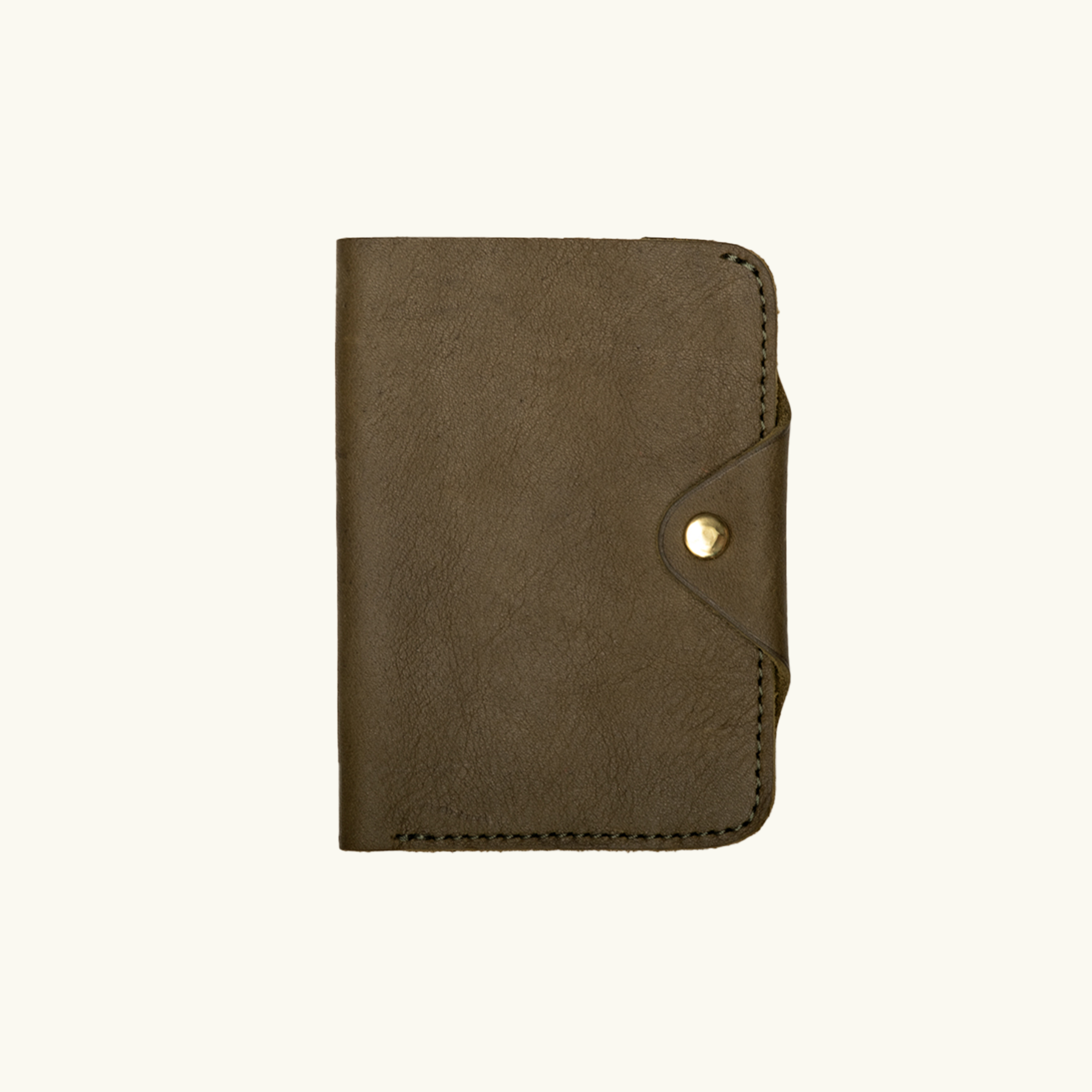 Full-Grain Leather Snap Passport Wallet